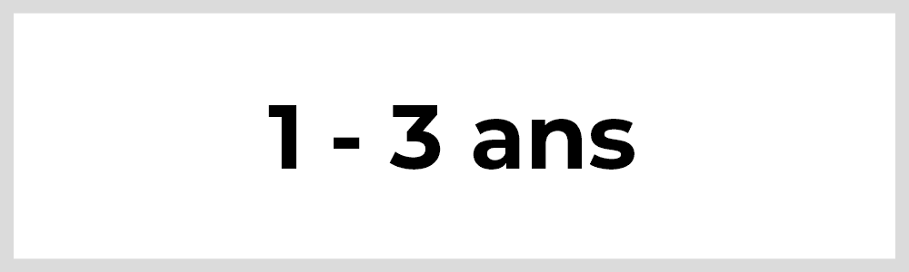 1 - 3 ans